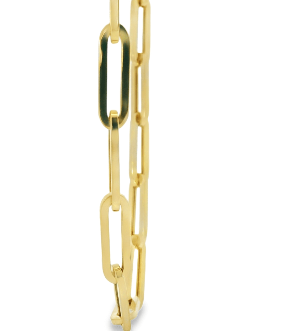 14KY Paperclip Link Chain - Diamonds By Rothschild