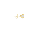 14KY Princess Cut Studs - 1.59cttw H VS GIA Certified - Diamonds By Rothschild