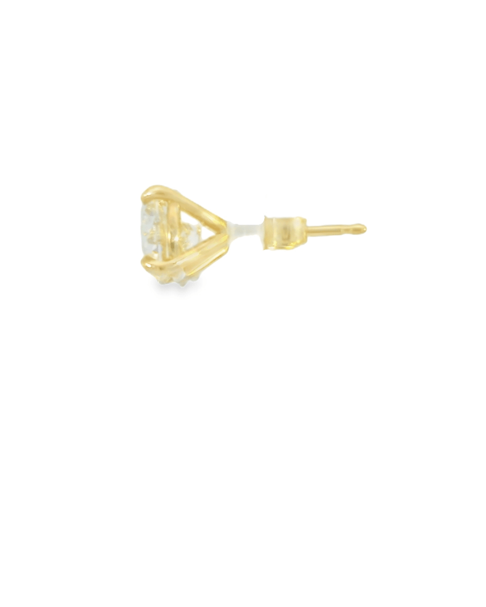 14KY Round Diamond Studs - L - M VS - SI GIA 3CTTW - Diamonds By Rothschild