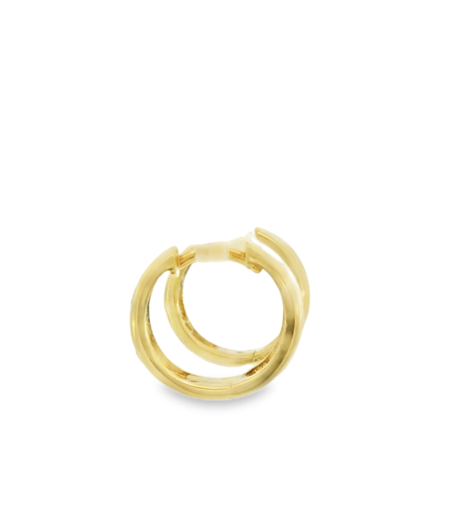 14KY Scattered Diamond Huggie Earrings - 0.25ctw - Diamonds By Rothschild