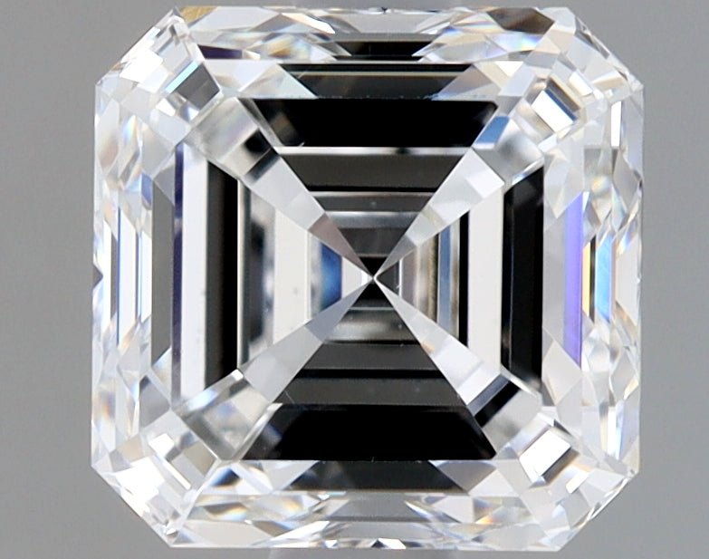 1.5 Carat Asscher Cut Natural Diamond - E VS2 - 1.5ct - VG Symmetry Grade - Diamonds By Rothschild