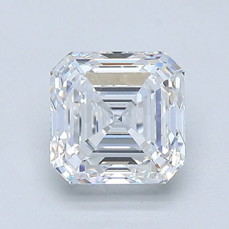 1.5 Carat Asscher - Natural Diamond - 1.51 - D - VVS2 - EX - EX - Diamonds By Rothschild