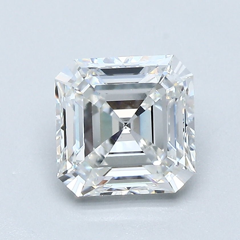 1.5 Carat Asscher - Natural Diamond - 1.53 - F - Slightly Included - VG - VG - G - Diamonds By Rothschild