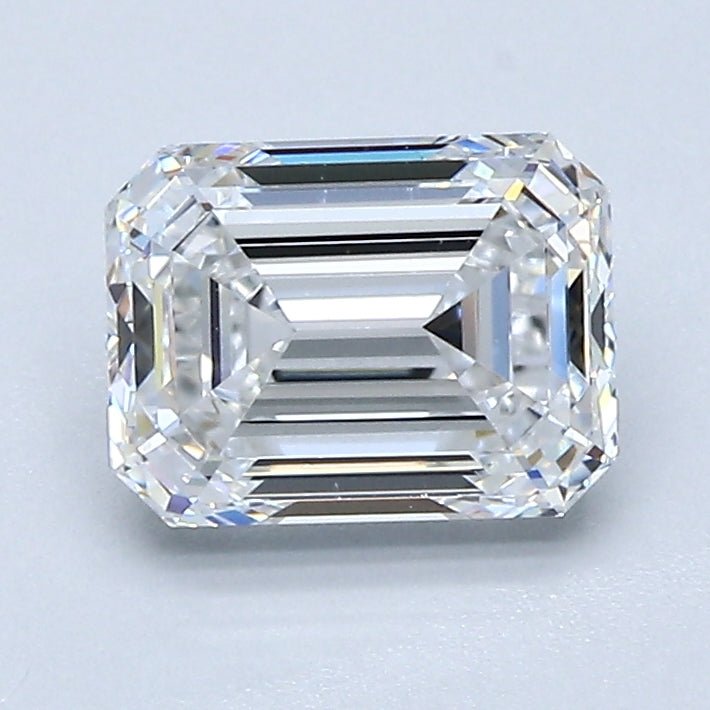 1.5 Carat Emerald Cut Natural Diamond - E VVS2 - 1.5ct - VG Cut Grade - Diamonds By Rothschild