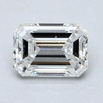 1.5 Carat Emerald Cut Natural Diamond - F SI1 - 1.55ct - VG Cut Grade - Diamonds By Rothschild