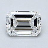 1.5 Carat Emerald Cut Natural Diamond - F SI1 - 1.55ct - VG Cut Grade - Diamonds By Rothschild