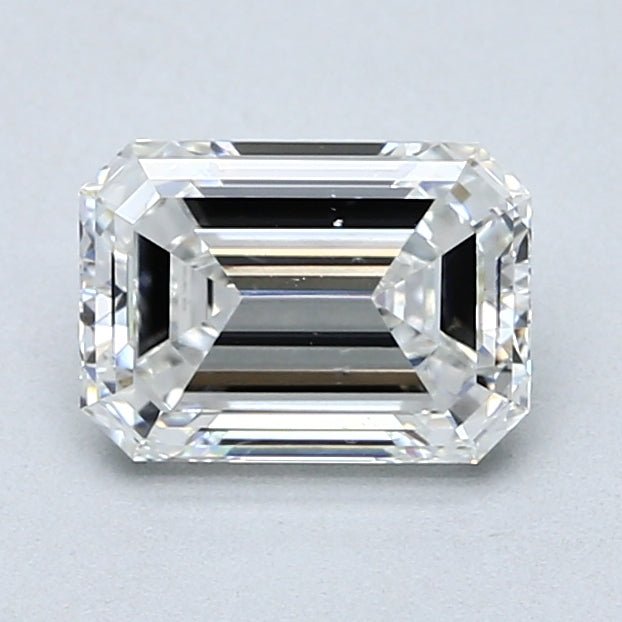 1.5 Carat Emerald Cut Natural Diamond - F SI1 - 1.55ct - VG Cut Grade - Diamonds By Rothschild