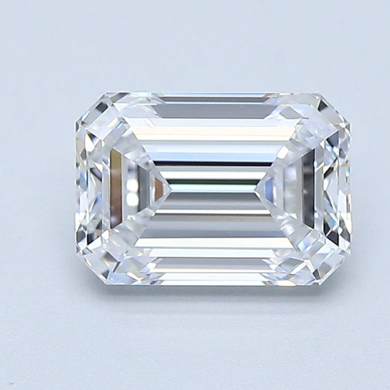 1.5 Carat Emerald - Natural Diamond - 1.4 - D - FL - VG - EX - EX - Diamonds By Rothschild
