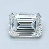 1.5 Carat Emerald - Natural Diamond - 1.41 - H - IF - EX - EX - Diamonds By Rothschild