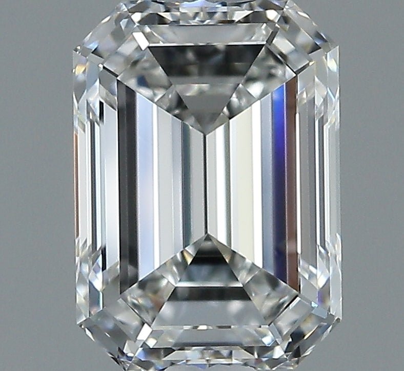 1.5 Carat EMERALD - Natural Diamond - 1.5 - F - VVS2 - VG - EX - EX - Diamonds By Rothschild