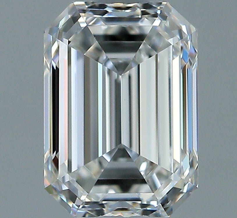 1.5 Carat EMERALD - Natural Diamond - 1.5 - F - VVS2 - VG - EX - EX - Diamonds By Rothschild