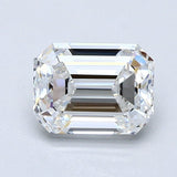 1.5 Carat Emerald - Natural Diamond - 1.51 - F - VVS2 - G - EX - EX - Diamonds By Rothschild