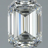 1.5 Carat EMERALD - Natural Diamond - 1.53 - H - VVS1 - VG - EX - EX - Diamonds By Rothschild