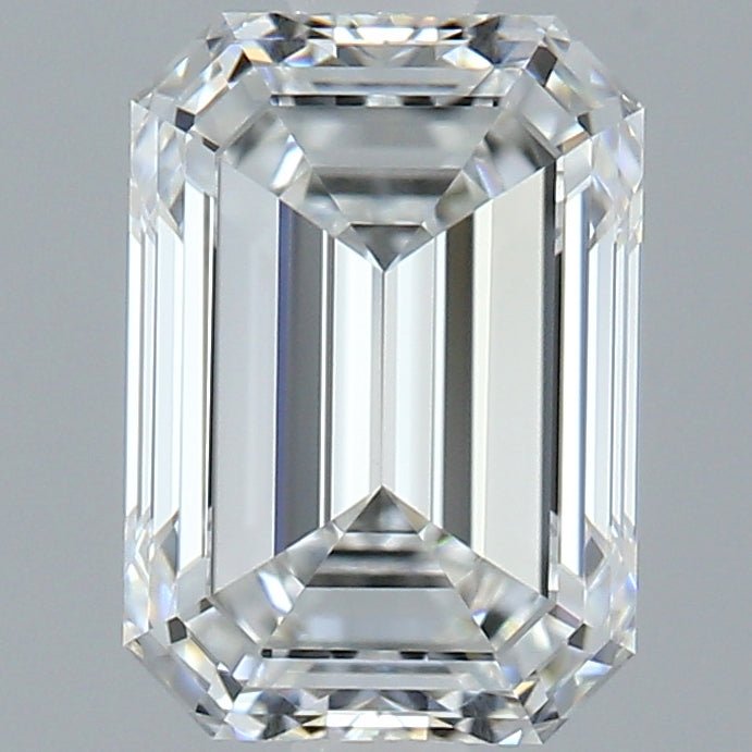 1.5 Carat Emerald - Natural Diamond - 1.58 - F - VVS2 - VG - EX - EX - Diamonds By Rothschild