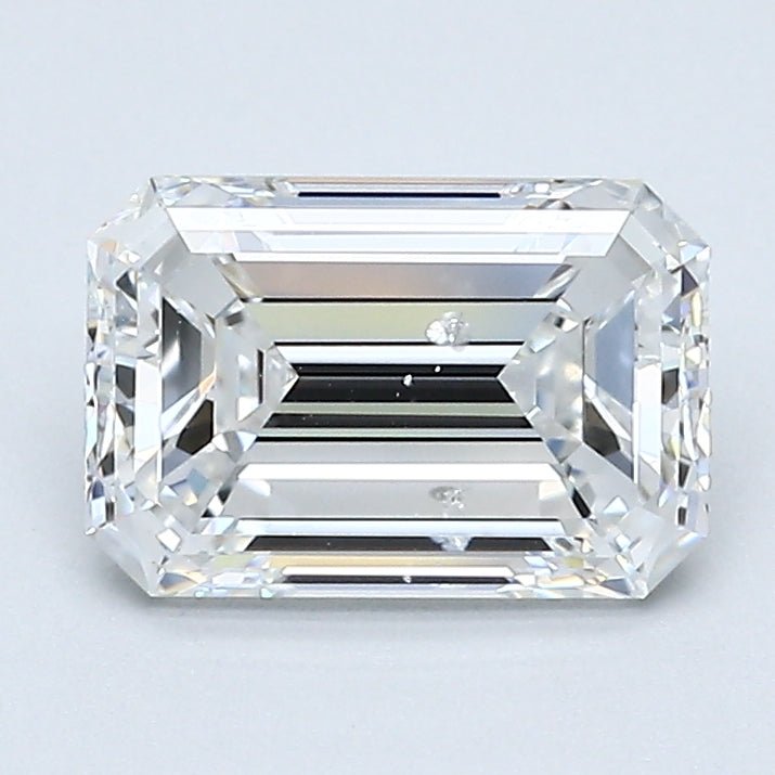 1.5 Carat Emerald - Natural Diamond - 1.59 - E - SI2 - EX - EX - VG - Diamonds By Rothschild