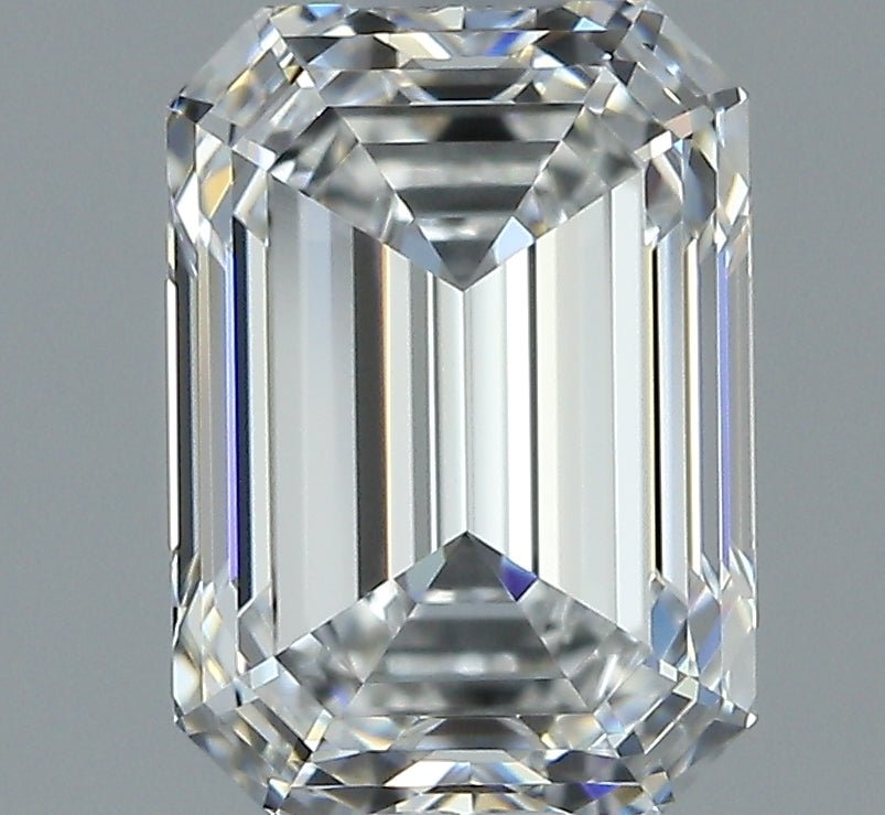 1.5 Carat Emerald - Natural Diamond - 1.6 - F - VVS2 - EX - EX - EX - Diamonds By Rothschild