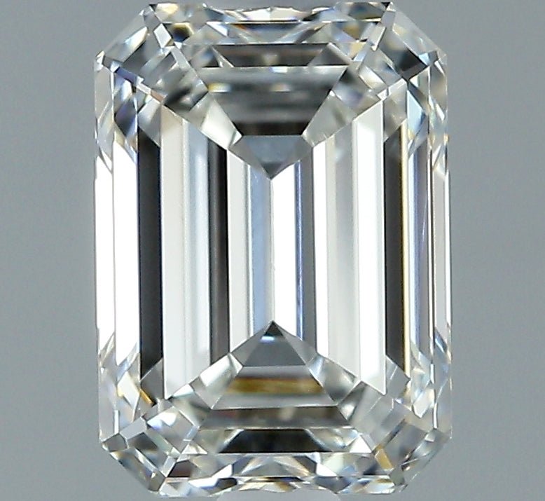 1.5 Carat EMERALD - Natural Diamond - 1.61 - H - VVS1 - VG - EX - EX - Diamonds By Rothschild