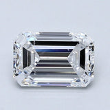 1.5 Carat Emerald - Natural Diamond - 1.7 - D - SI2 - VG - EX - EX - Diamonds By Rothschild