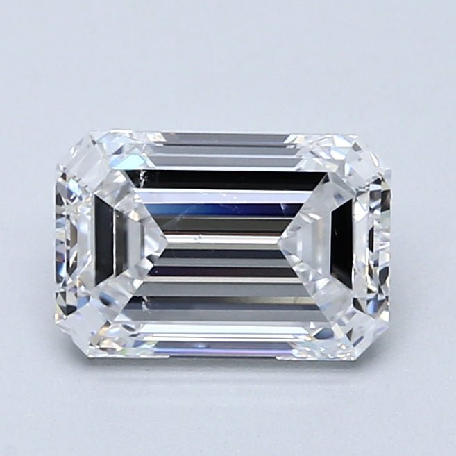 1.5 Carat Emerald - Natural Diamond - 1.7 - D - SI2 - VG - EX - EX - Diamonds By Rothschild