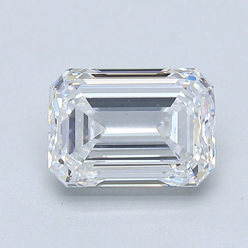 1.5 Carat Emerald - Natural Diamond - 1.7 - D - VS2 - VG - EX - EX - Diamonds By Rothschild