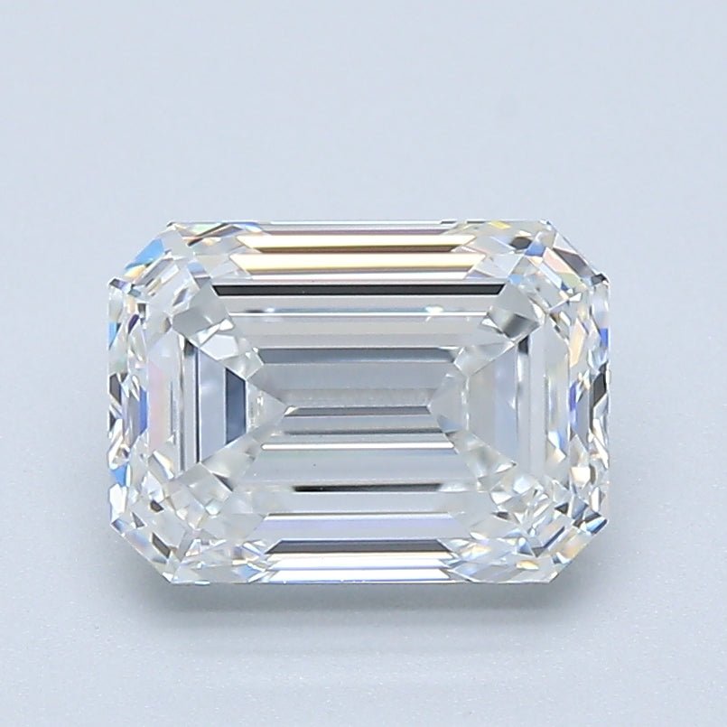 1.5 Carat Emerald - Natural Diamond - 1.7 - F - VS1 - VG - EX - EX - Diamonds By Rothschild