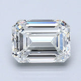 1.5 Carat EMERALD - Natural Diamond - 1.7 - H - VS1 - VG - EX - VG - Diamonds By Rothschild