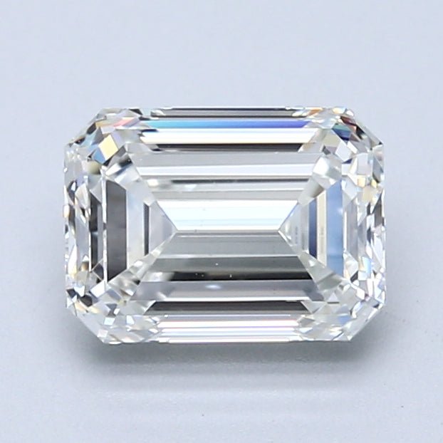 1.5 Carat EMERALD - Natural Diamond - 1.7 - H - VS1 - VG - EX - VG - Diamonds By Rothschild