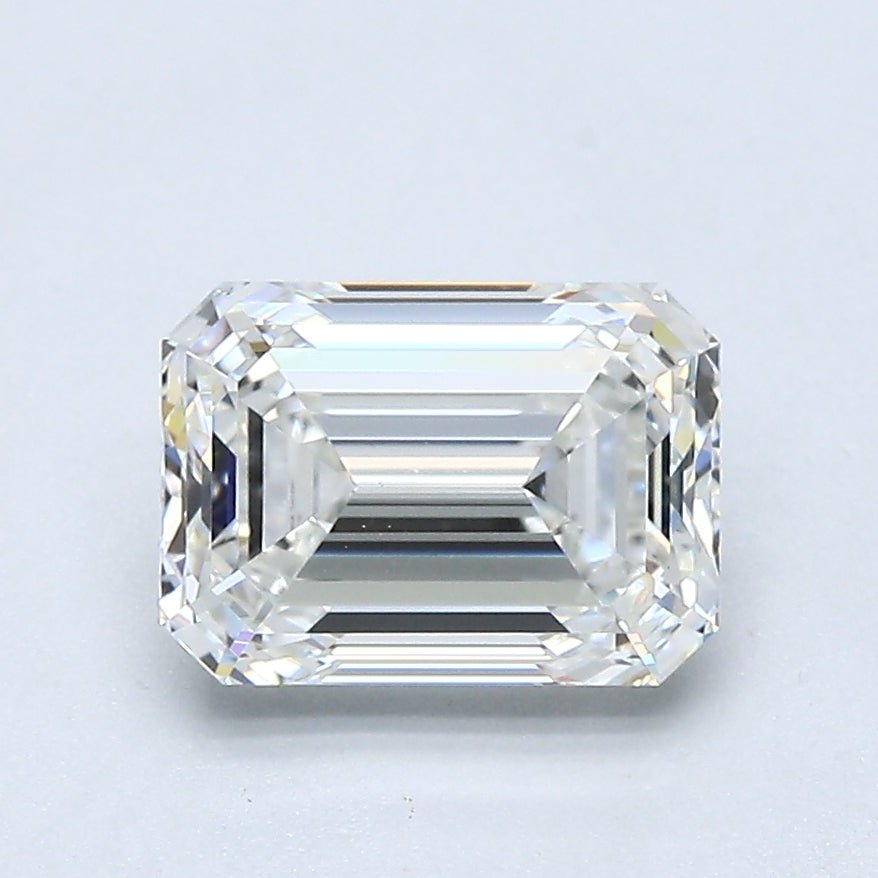 1.5 Carat Emerald - Natural Diamond - 1.7 - H - VS2 - EX - EX - Diamonds By Rothschild