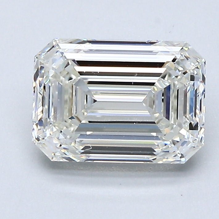 1.5 Carat Emerald - Natural Diamond - 1.7 - J - VVS2 - VG - EX - EX - Diamonds By Rothschild