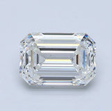 1.5 Carat Emerald - Natural Diamond - 1.8 - F - VS1 - EX - EX - EX - Diamonds By Rothschild