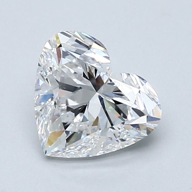 1.5 Carat Heart - Natural Diamond - 1.5 - D - SI1 - EX - EX - VG - Diamonds By Rothschild