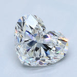 1.5 Carat HEART - Natural Diamond - 1.5 - G - SI1 - EX - VG - Diamonds By Rothschild