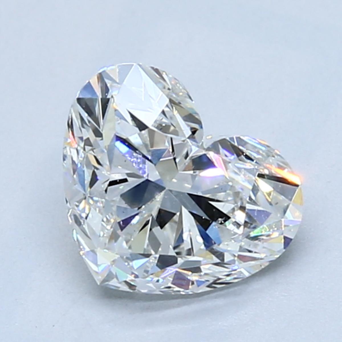 1.5 Carat Heart - Natural Diamond - 1.5 - G - SI1 - EX - VG - Diamonds By Rothschild