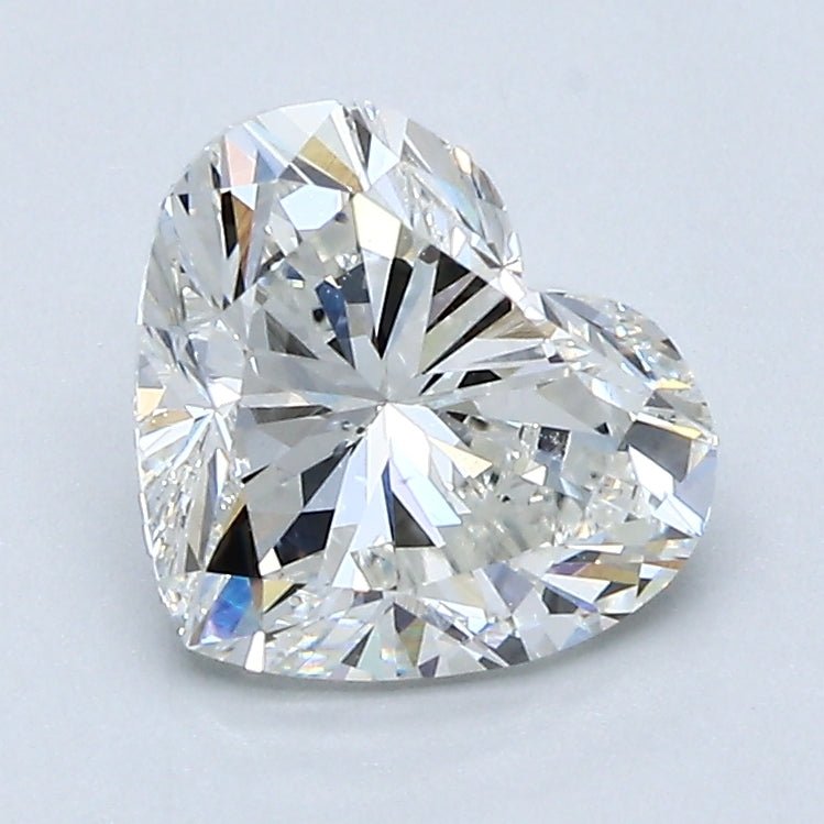 1.5 Carat Heart - Natural Diamond - 1.7 - H - VS2 - EX - EX - VG - Diamonds By Rothschild