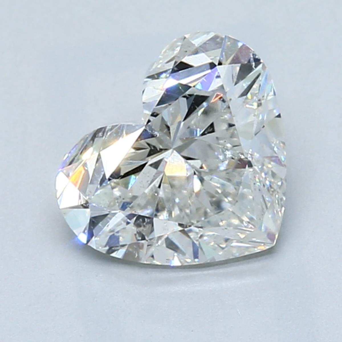 1.5 Carat Heart - Natural Diamond - 1.78 - H - SI2 - VG - EX - Diamonds By Rothschild