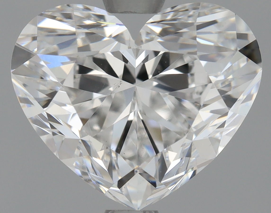 1.5 Carat Heart Shape Cut Natural Diamond - E VS2 - 1.72ct - EX Cut Grade - Diamonds By Rothschild