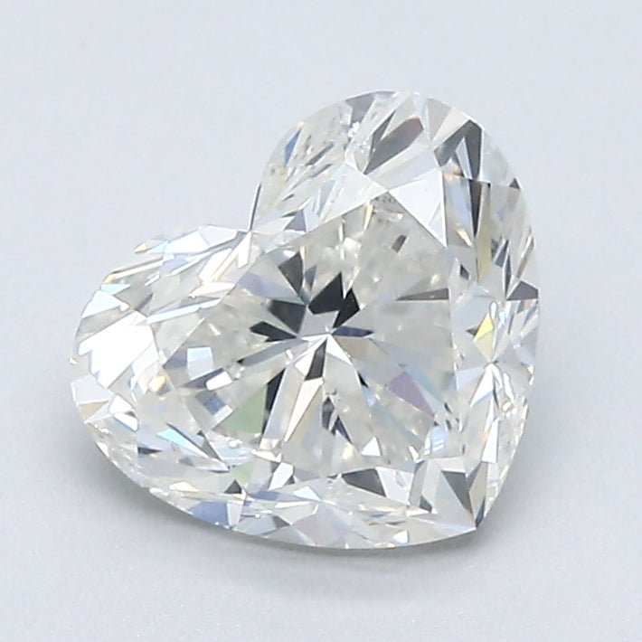 1.5 Carat Heart Shape Cut Natural Diamond - H SI2 - 1.51ct - VG Symmetry Grade - Diamonds By Rothschild