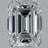 1.5 Carat Natural Diamond - EMERALD - 1.5 - E - VVS2 - Diamonds By Rothschild