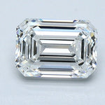 1.5 Carat Natural Diamond - EMERALD - 1.53 - F - VVS1 - Diamonds By Rothschild