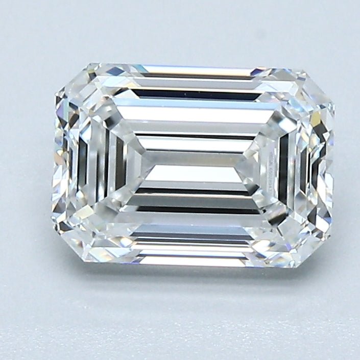 1.5 Carat Natural Diamond - EMERALD - 1.53 - F - VVS1 - Diamonds By Rothschild
