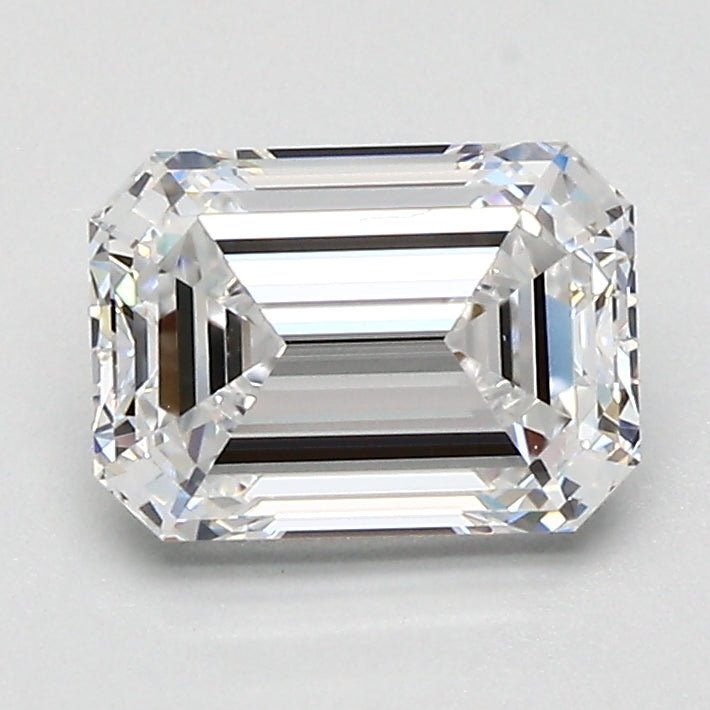 1.5 Carat Emerald Cut Natural Diamond - D VVS1 - 1.51ct - G Cut Grade