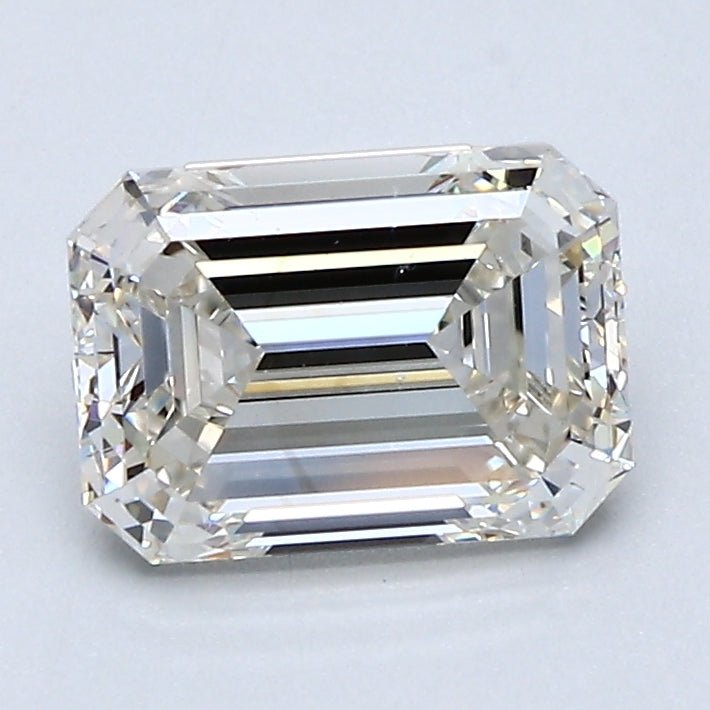 1.5 Carat Emerald Cut Natural Diamond - J VVS2 - 1.56ct - VG Cut Grade