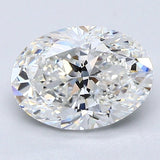 1.5 Carat Natural Diamond - OVAL - 1.7 - F - VS1 - Diamonds By Rothschild