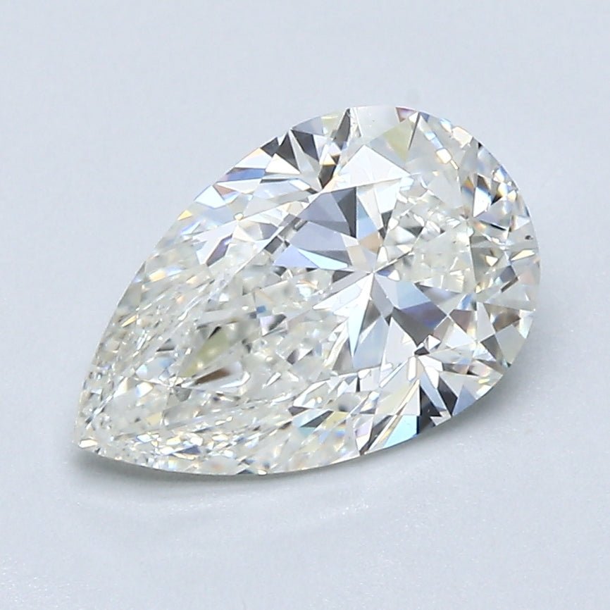 1.5 Carat Natural Diamond - PEAR - 1.7 - I - SI1 - Diamonds By Rothschild