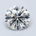 1.5 Carat Natural Diamond - Round - 1.57 - E - VVS2 - Diamonds By Rothschild