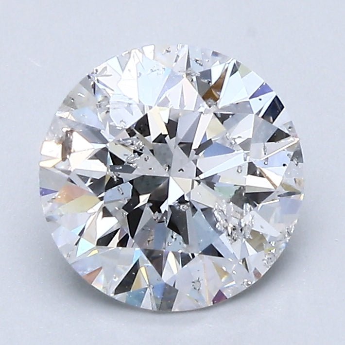1.5 Carat Natural Diamond - Round - 1.76 - D - I1 - Diamonds By Rothschild