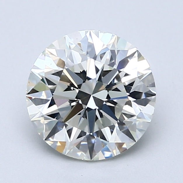 1.5 Carat Natural Diamond - Round - 1.76 - F - VS2 - Diamonds By Rothschild