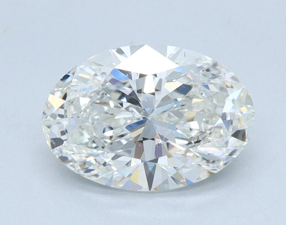 1.5 Carat Oval - Natural Diamond - 1.41 - G - SI1 - VG - EX - EX - Diamonds By Rothschild