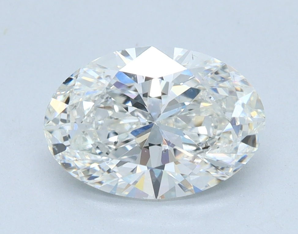 1.5 Carat Oval - Natural Diamond - 1.41 - G - SI1 - VG - EX - EX - Diamonds By Rothschild