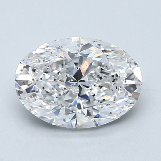 1.5 Carat Oval - Natural Diamond - 1.5 - D - I1 - VG - EX - VG - Diamonds By Rothschild